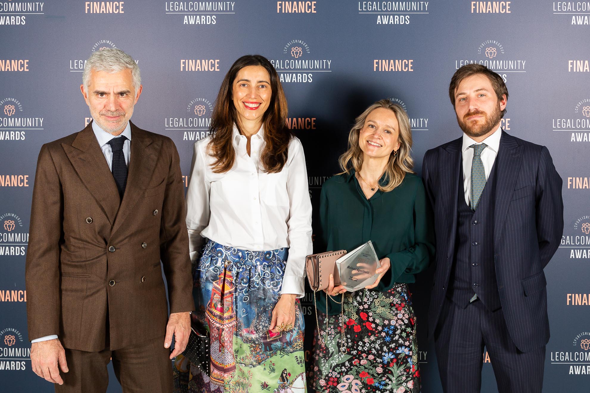 Molinari Agostinelli vince ai Legalcommunity Finance Awards